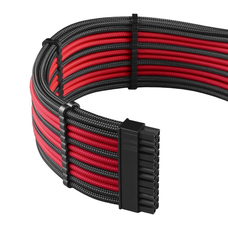 CableMod Pro ModMesh Sleeved Cable Extension Kit (Black + Red) - Image 2